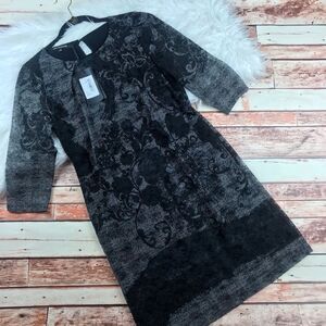 La Fee Maraboutee floral laced little black dress‎